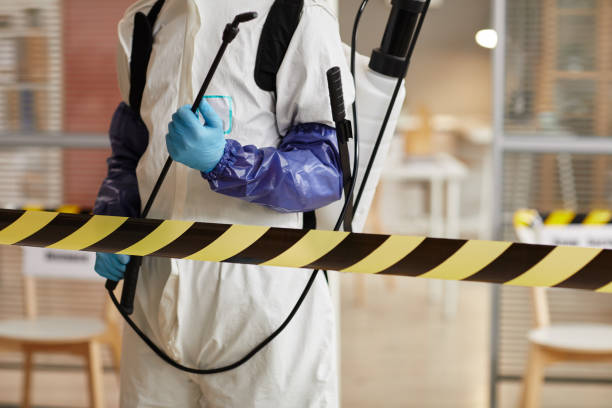 Professional Biohazard Cleanup technician working in London, AR